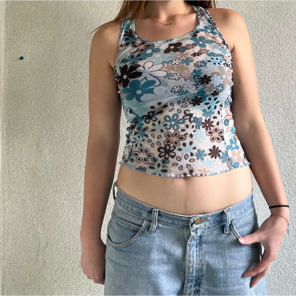 Mesh floral tank